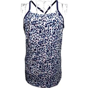 Mono B Cheetah T-Back Tank SZ L